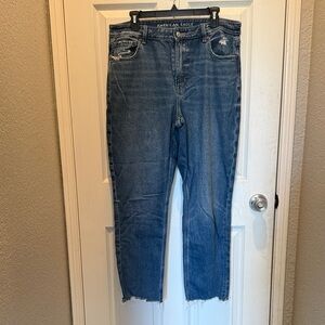 American Eagle Outfitters Women's Cropped Blue Jeans